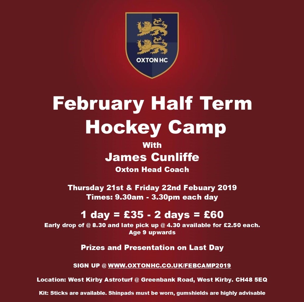 Feb 2019 Hockey Camp @ Oxton HC